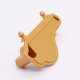 Playmobil 30665232 03 Achterkant Ligzetel Salon - Back Part Chaise Longue ,  groot uit kunststof in de kleur goud. Geschikt vanaf 3+.