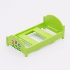 Playmobil 30621676 Bedframe Kinderbed Bloemen - L GR - Bedframe Child Bed Flowers