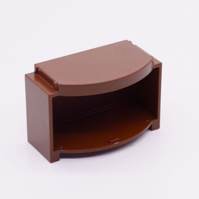 Playmobil 90000191 Kast Ronde Voorkant - BR - Cabinet Rounded Front ,  groot uit kunststof in de kleur bruin. Geschikt vanaf 3+.