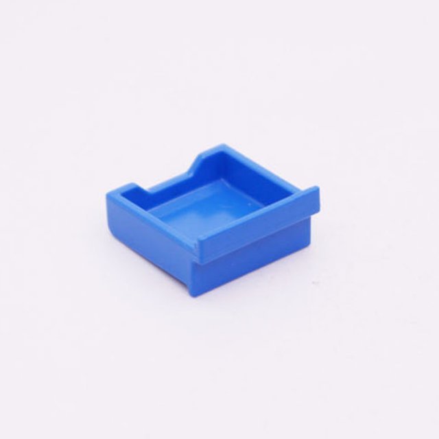 Playmobil 30242282 Schuif Nachtkastje - BL - Drawer Bedside Table ,  groot uit kunststof in de kleur blauw. Geschikt vanaf 3+.