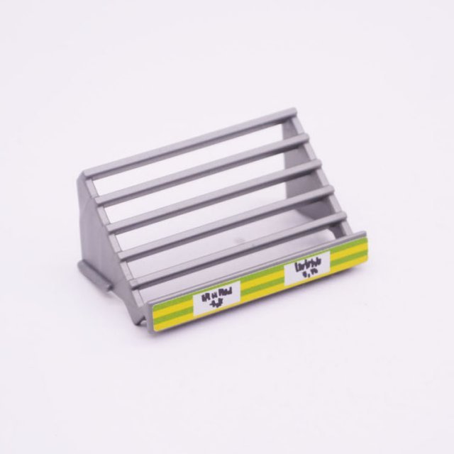 Playmobil 30243400 Legger Winkel Muurkast - Rack Slanted Wall Cabinet ,  groot uit kunststof in de kleur grijs. Geschikt vanaf 3+.