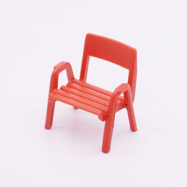 Playmobil 30035480 Tuinstoel Campingstoel - R - Lawn Chair Camping Chair ,  groot uit kunststof in de kleur rood. Geschikt vanaf 3+.