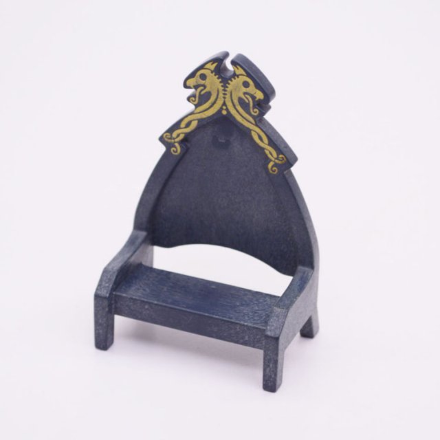 Playmobil 30622140 Troonstoel Vikingen Zwart - Throne Vikings Black ,  groot uit kunststof in de kleur zwart. Geschikt vanaf 3+.