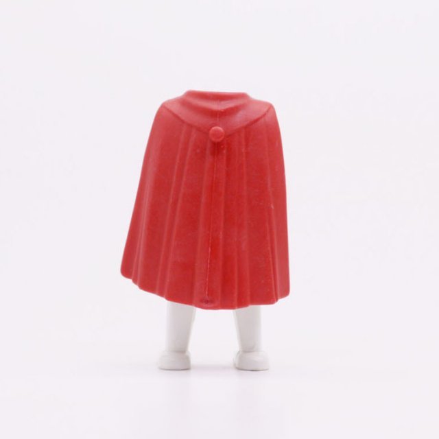 Playmobil 30214682 Cape 45mm m Knop - R - Cloak 45mm w Button ,  groot uit kunststof in de kleur rood. Geschikt vanaf 3+.