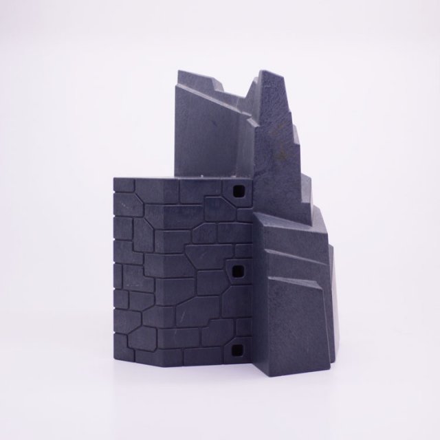 Playmobil 30218342 Rotspartij m Muur - H175 - Rock Formation w Wall ,  groot uit kunststof in de kleur d.grijs. Geschikt vanaf 3+.