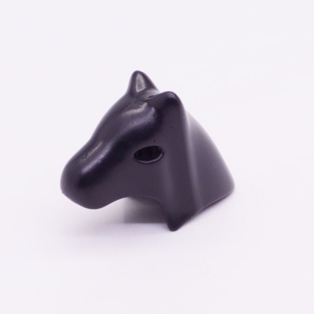 Playmobil 30248560 Paard Hoofdkap Zwart - Horse Headcover Black ,  groot uit kunststof in de kleur zwart. Geschikt vanaf 3+.