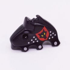 Playmobil 30621860 Paard Hoofdkap Zwart - Wolf Clan - Horse Headcover Black