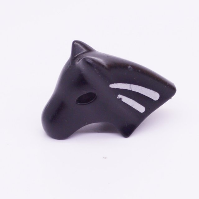 Playmobil 30645492 Paard Hoofdkap - Horse Headcover ,  groot uit kunststof in de kleur zwart. Geschikt vanaf 3+.