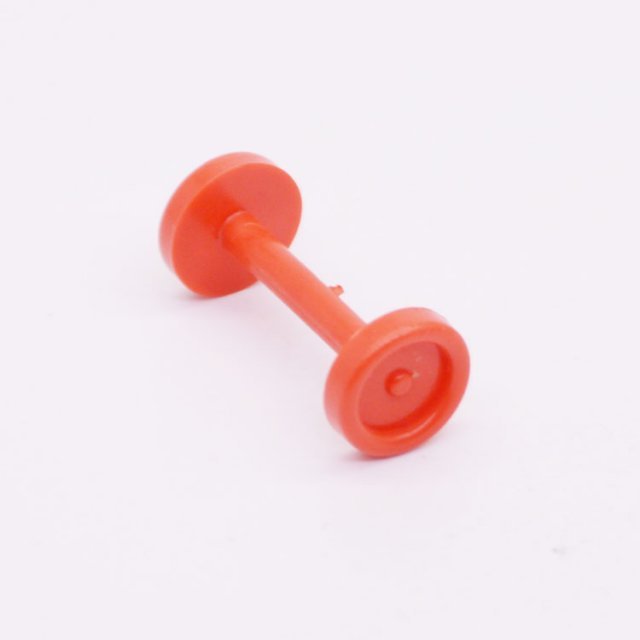 Playmobil 30038960 Wielen m As - R - Wheels w Axle ,  groot uit kunststof in de kleur wit. Geschikt vanaf 3+.