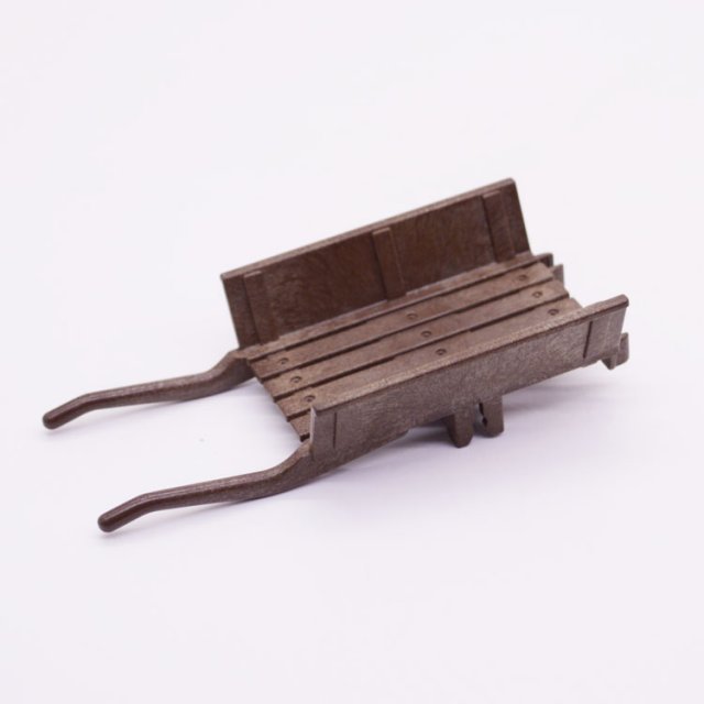Playmobil 30062680 Stootkar - D BR - Push Cart Wagon ,  groot uit kunststof in de kleur d.bruin. Geschikt vanaf 3+.