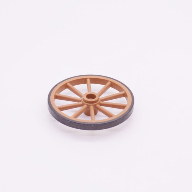 Playmobil 30071410 Wiel Rijtuig Huifkar - L BR - Wheel Carriage Coach ,  groot uit kunststof in de kleur l.bruin. Geschikt vanaf 3+.