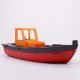 Playmobil 30626233 30233312 30234692 Stoomboot Sinterklaas - Steamboat Saint Nicolas ,  groot uit kunststof in de kleur rood. Geschikt vanaf 3+.
