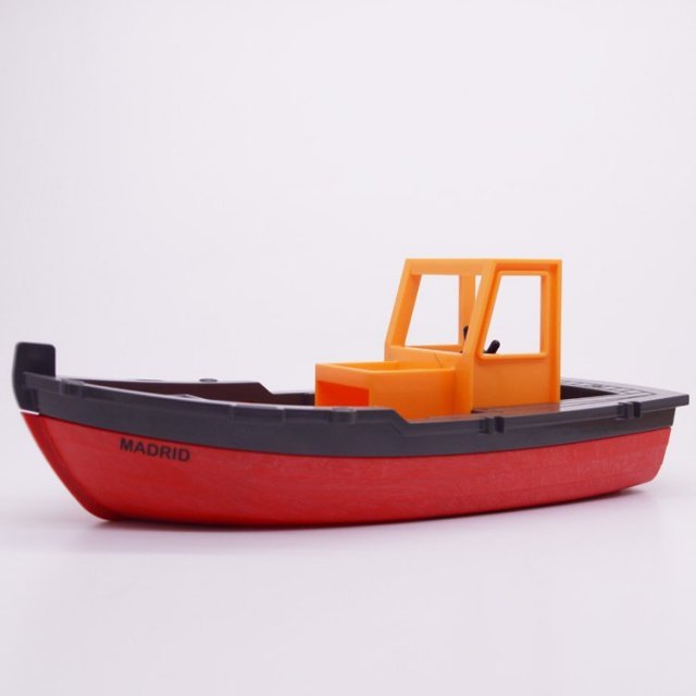 Playmobil 30626233 30233312 30234692 Stoomboot Sinterklaas - Steamboat Saint Nicolas ,  groot uit kunststof in de kleur rood. Geschikt vanaf 3+.