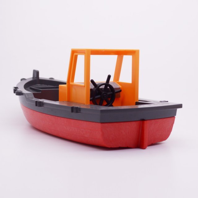Playmobil 30626233 30233312 30234692 Stoomboot Sinterklaas - Steamboat Saint Nicolas ,  groot uit kunststof in de kleur rood. Geschikt vanaf 3+.