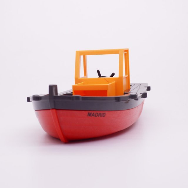 Playmobil 30626233 30233312 30234692 Stoomboot Sinterklaas - Steamboat Saint Nicolas ,  groot uit kunststof in de kleur rood. Geschikt vanaf 3+.