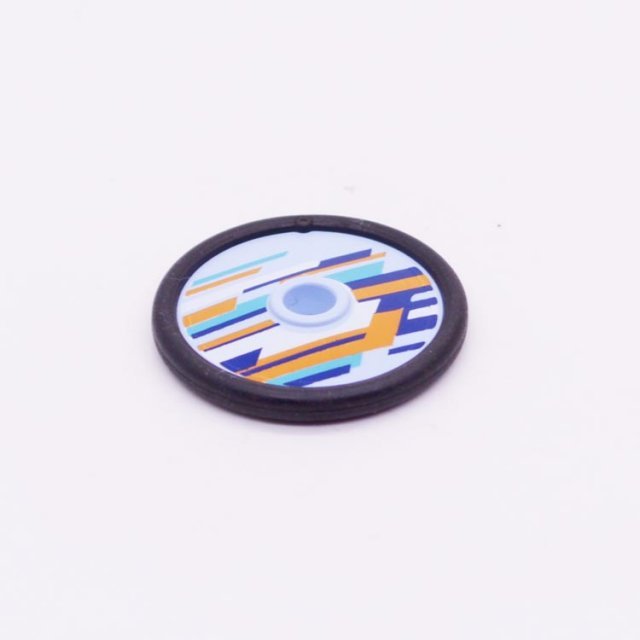 Playmobil 30639625 Wiel Rolstoel Vol - Wheel f Wheelchair Solid ,  groot uit kunststof in de kleur zwart. Geschikt vanaf 3+.