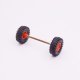 Playmobil 30651170 Vooras Wielen Tractor - Front Axle Wheels Tractor ,  groot uit kunststof in de kleur zwart. Geschikt vanaf 3+.