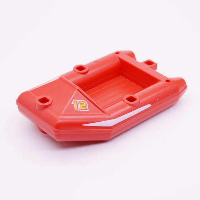 Playmobil 30663762 Rubberboot Reddingsboot - Inflatable Boat Dinghy ,  groot uit kunststof in de kleur rood. Geschikt vanaf 3+.