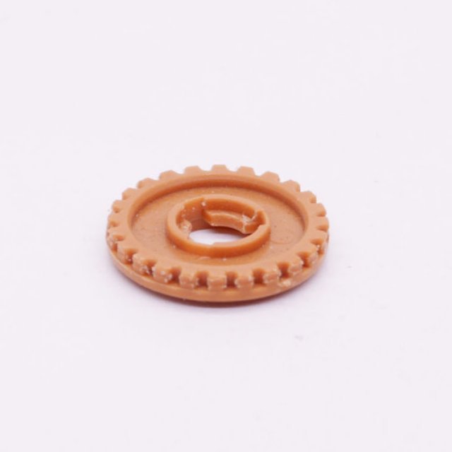 Playmobil 30601420 03 Tandwiel Spoel Ankerkoord - Gear Spool Anchor Rope ,  groot uit kunststof in de kleur bruin. Geschikt vanaf 3+.